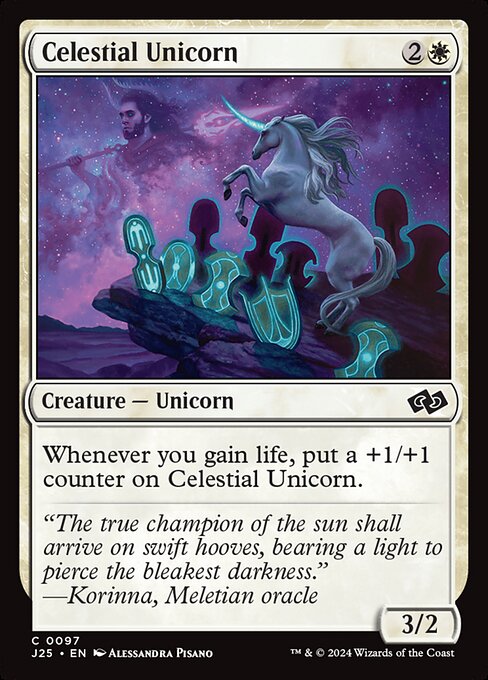 Celestial Unicorn - Foundations Jumpstart Common Card