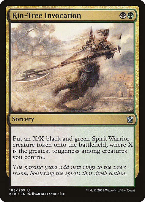 Kin-Tree Invocation - Khans of Tarkir Uncommon Card
