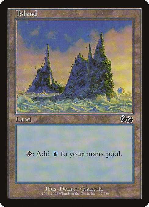Island - Urza's Saga Common Card