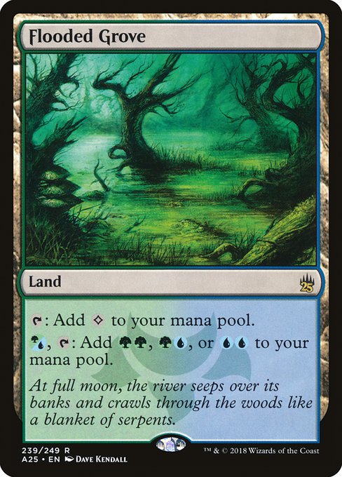 Flooded Grove - Masters 25 Rare Card
