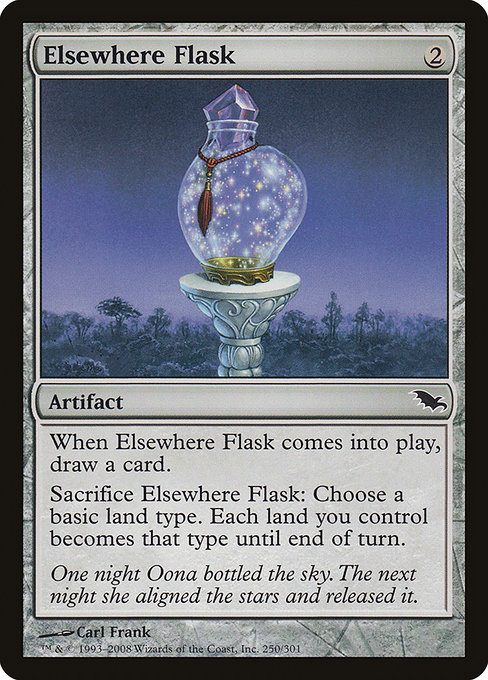 Elsewhere Flask - Shadowmoor Common Card