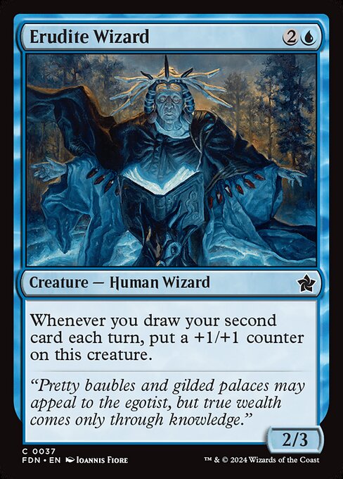 Erudite Wizard - Foundations Common Card