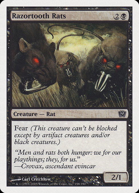 Razortooth Rats - Ninth Edition Common Card