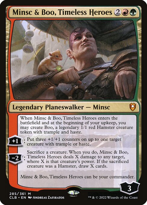 Minsc & Boo, Timeless Heroes - Commander Legends: Battle for Baldur's Gate Mythic Card