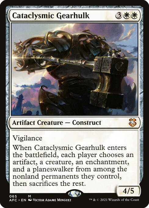Cataclysmic Gearhulk - Forgotten Realms Commander Mythic Card