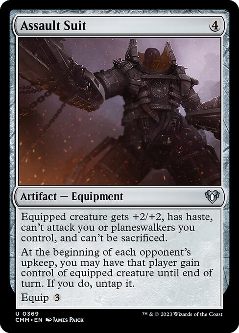 Assault Suit - Commander Masters Uncommon Card