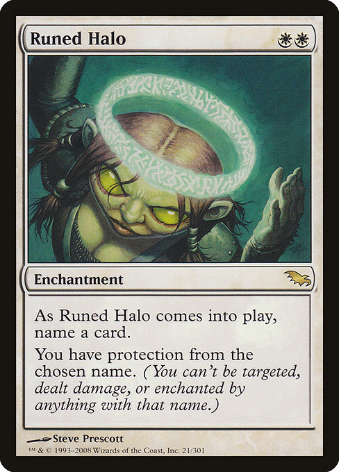 Runed Halo - Shadowmoor Rare Card