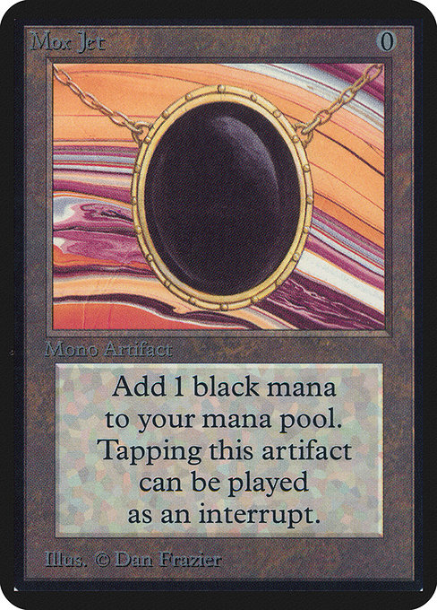 Mox Jet - Limited Edition Alpha Rare Card