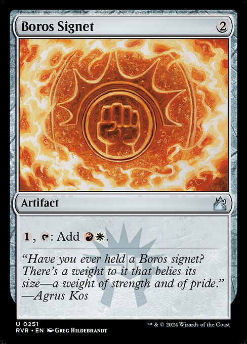Boros Signet - Ravnica Remastered Uncommon Card