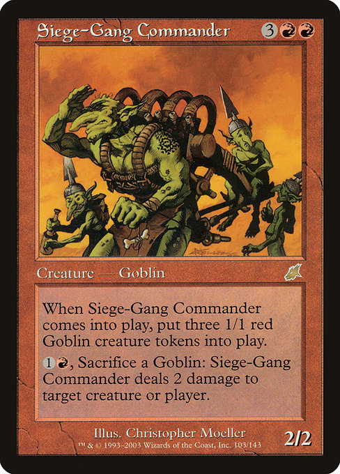 Siege-Gang Commander - Scourge Rare Card