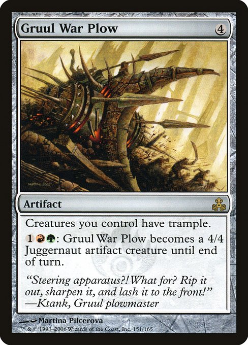 Gruul War Plow - Guildpact Rare Card
