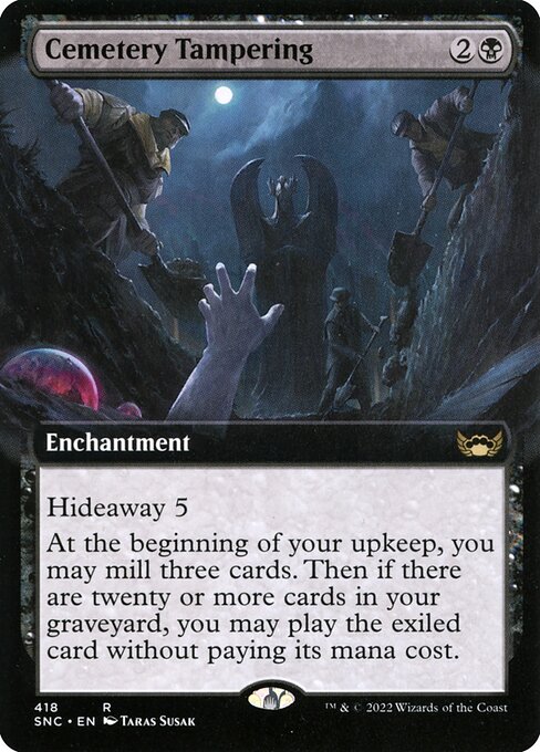 Cemetery Tampering - Streets of New Capenna Rare Card