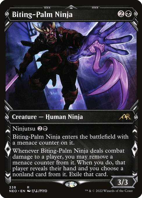 Biting-Palm Ninja - Kamigawa: Neon Dynasty Rare Card