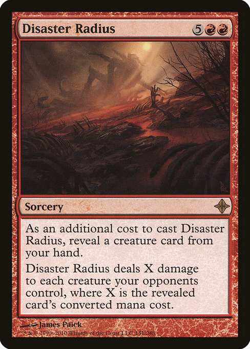 Disaster Radius - Rise of the Eldrazi Rare Card