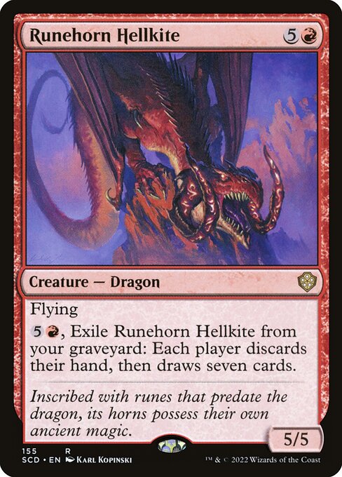 Runehorn Hellkite - Starter Commander Decks Rare Card