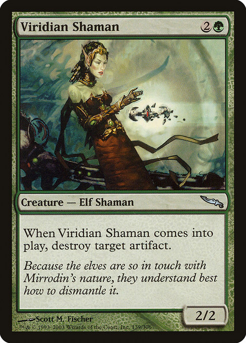 Viridian Shaman - Mirrodin Uncommon Card