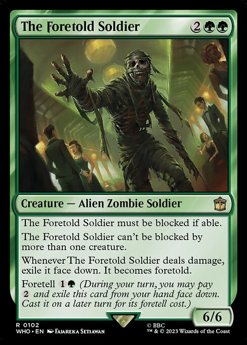 The Foretold Soldier - Doctor Who Rare Card