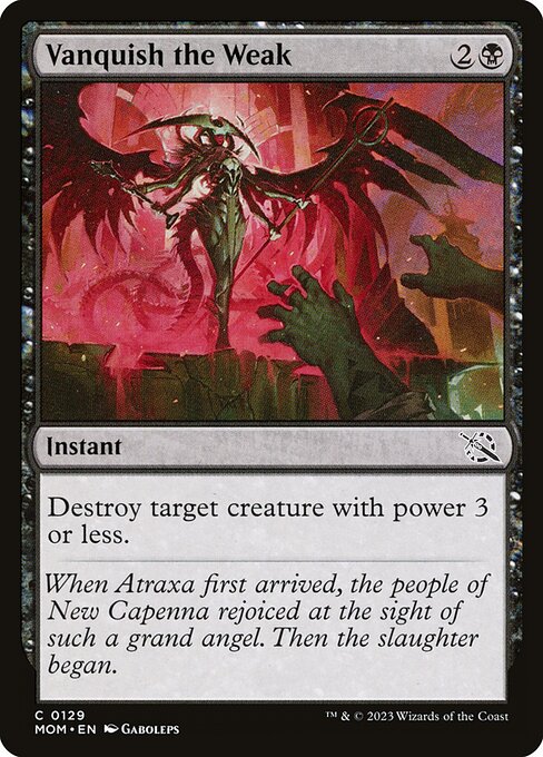 Vanquish the Weak - March of the Machine Common Card