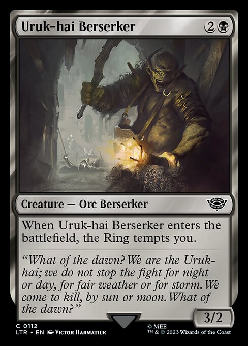 Uruk-hai Berserker - The Lord of the Rings: Tales of Middle-earth Common Card