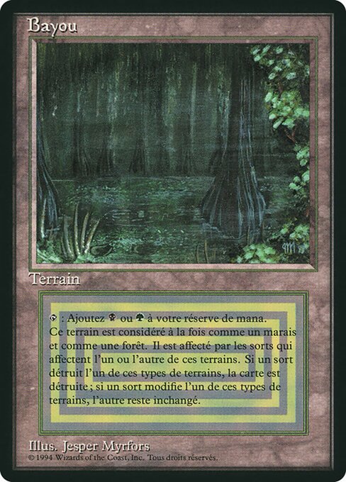 Bayou - Foreign Black Border Rare Card