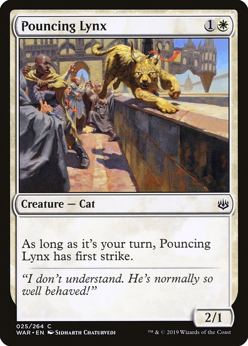 Pouncing Lynx - War of the Spark Common Card