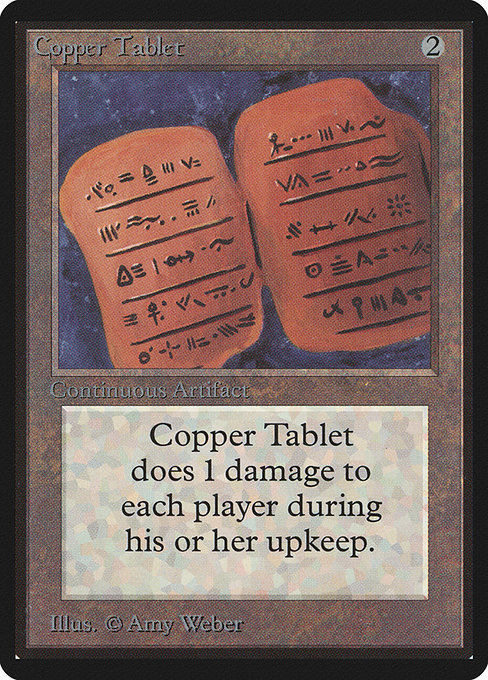 Copper Tablet - Limited Edition Beta Uncommon Card
