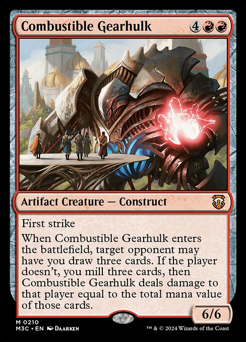 Combustible Gearhulk - Modern Horizons 3 Commander Mythic Card
