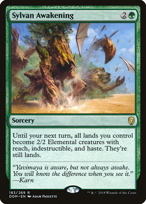 Sylvan Awakening - Dominaria Rare Card