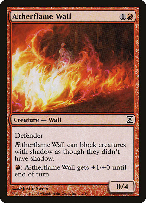 Aetherflame Wall - Time Spiral Common Card