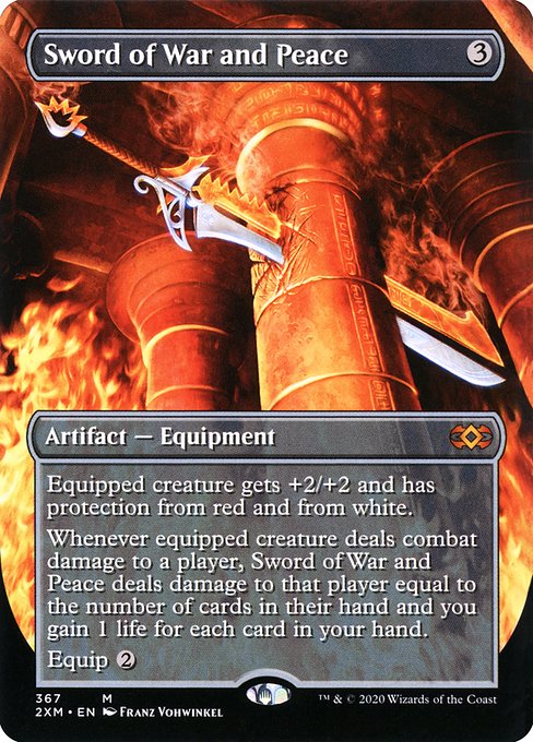 Sword of War and Peace - Double Masters Mythic Card