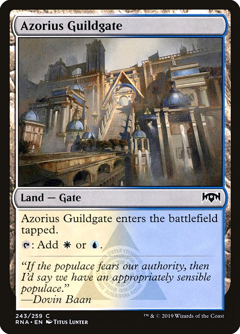 Azorius Guildgate - Ravnica Allegiance Common Card