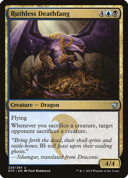 Ruthless Deathfang - Dragons of Tarkir Uncommon Card