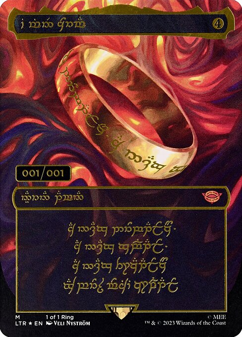 The One Ring - The Lord of the Rings: Tales of Middle-earth Mythic Card