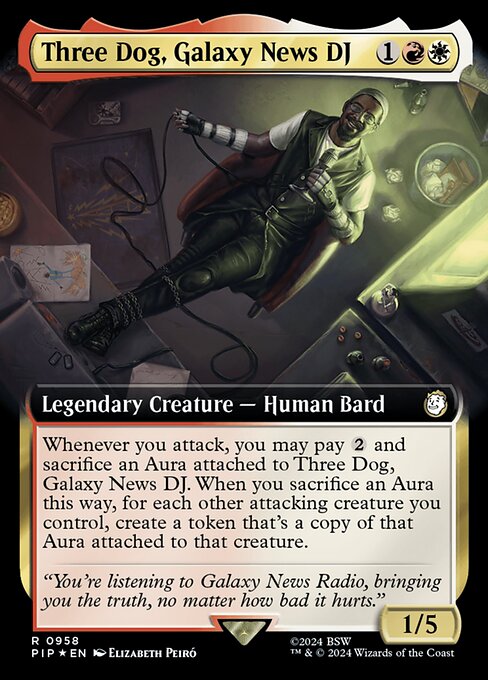 Three Dog, Galaxy News DJ - Fallout Rare Card