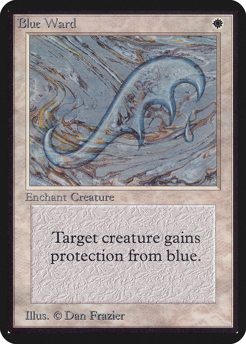 Blue Ward - Limited Edition Alpha Uncommon Card