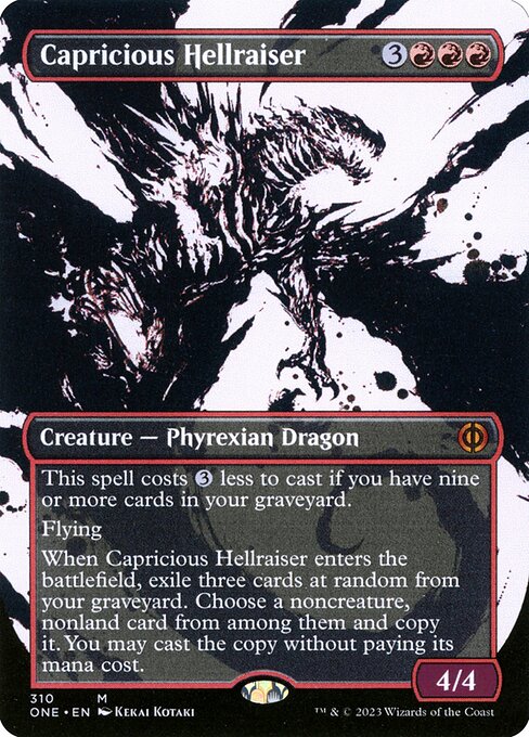 Capricious Hellraiser - Phyrexia: All Will Be One Mythic Card
