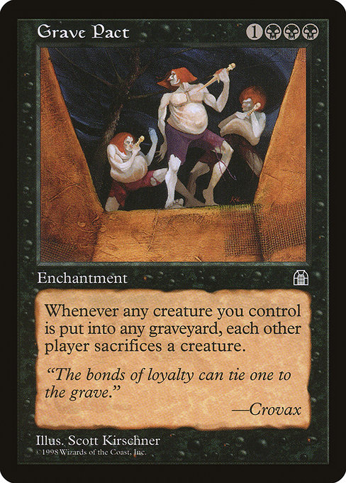 Grave Pact - Stronghold Rare Card