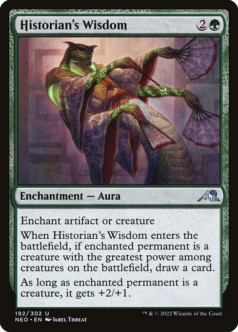 Historian's Wisdom - Kamigawa: Neon Dynasty Uncommon Card