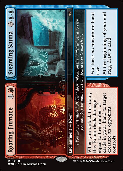 Roaring Furnace // Steaming Sauna - Duskmourn: House of Horror Rare Card