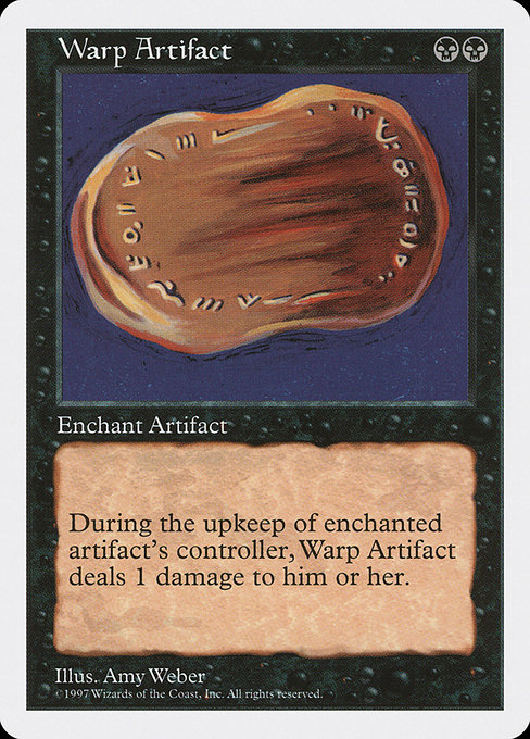 Warp Artifact - Fifth Edition Rare Card
