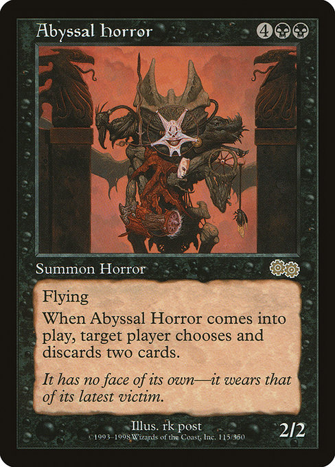 Abyssal Horror - Urza's Saga Rare Card