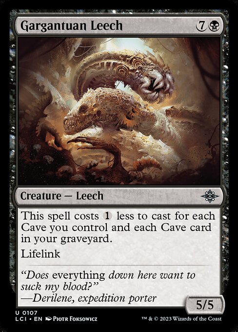 Gargantuan Leech - The Lost Caverns of Ixalan Uncommon Card