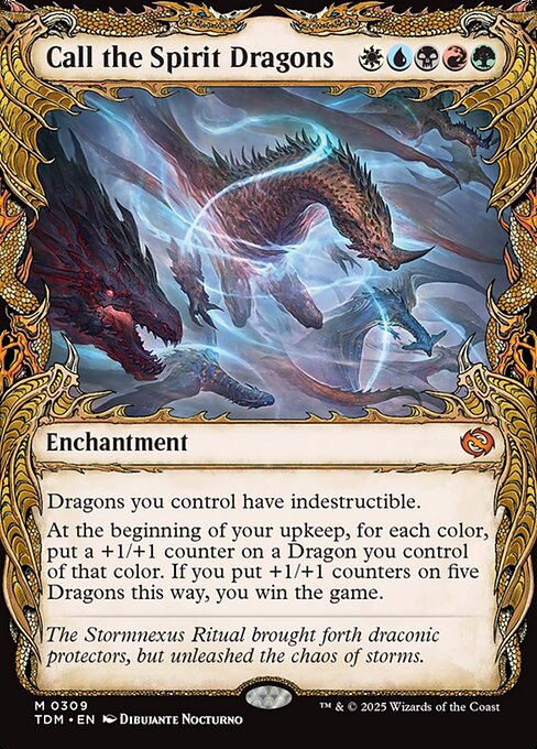 Call the Spirit Dragons - Tarkir: Dragonstorm Mythic Card