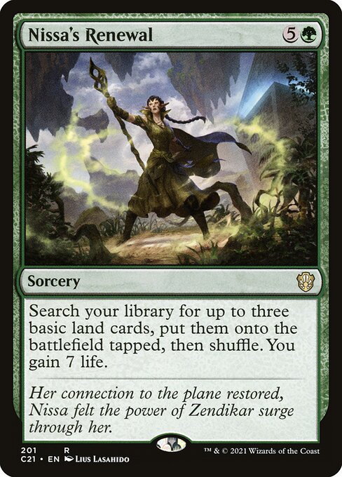 Nissa's Renewal - Commander 2021 Rare Card