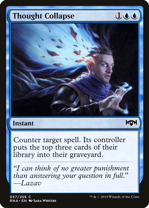 Thought Collapse - Ravnica Allegiance Common Card