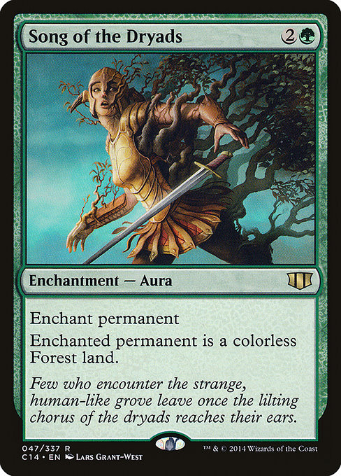 Song of the Dryads - Commander 2014 Rare Card