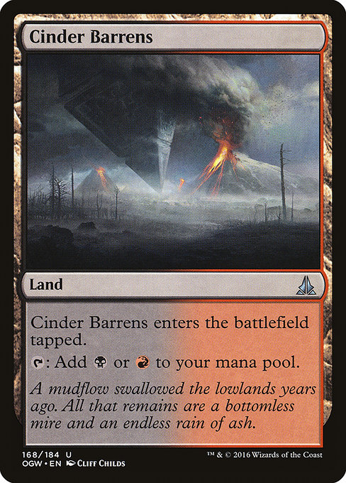 Cinder Barrens - Oath of the Gatewatch Uncommon Card