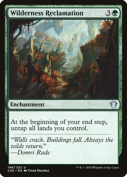 Wilderness Reclamation - Commander 2020 Uncommon Card