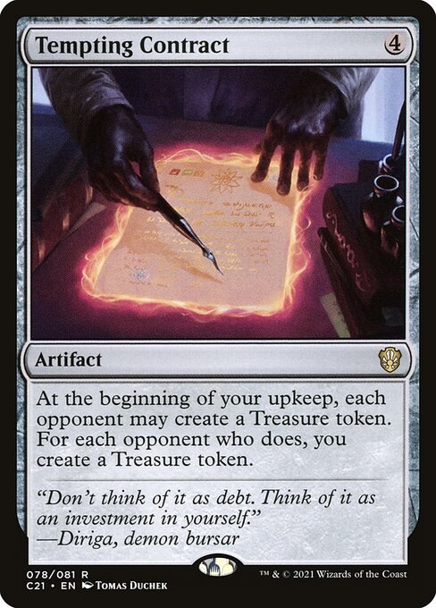 Tempting Contract - Commander 2021 Rare Card