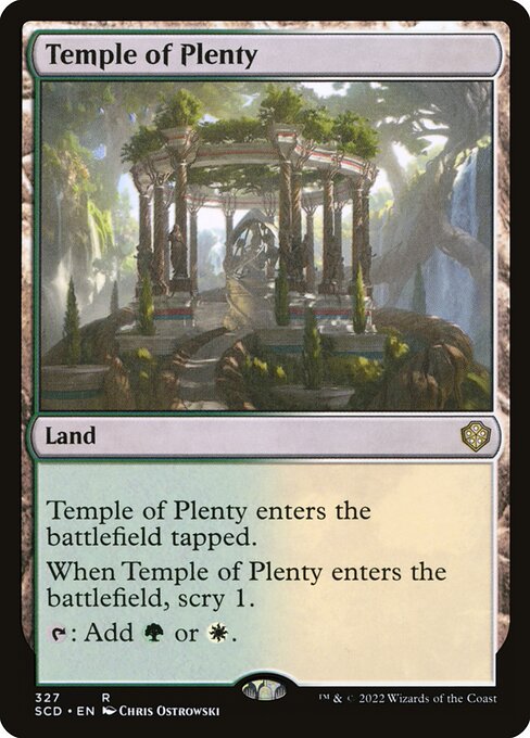Temple of Plenty - Starter Commander Decks Rare Card